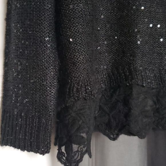 delicate KATSUMI sparkle and lace sweater - Picture 4 of 11